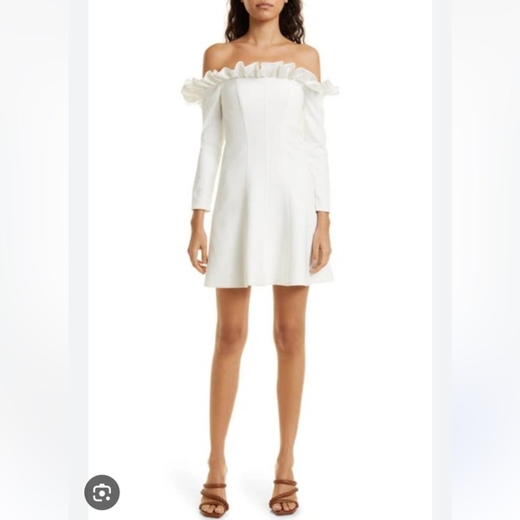 Cinq À Sept Tamra Off The Shoulder Long Sleeve Dress - Picture 2 of 14